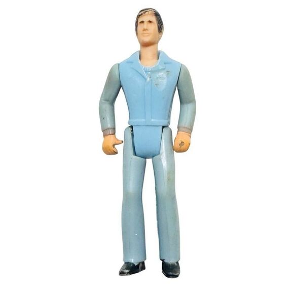 1970’s  Nylint Vintage BLUE OUTFIT Race Car Driver  3.5” - Picture 1 of 5